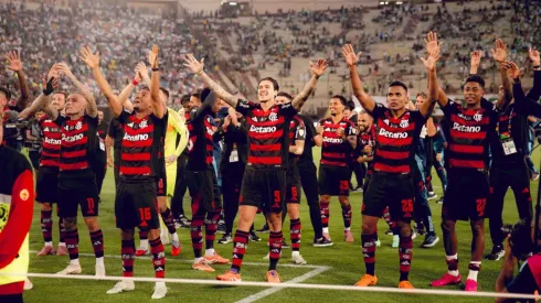 Flamengo comemora título da Libertadores (Adriano Fontes/Flamengo)