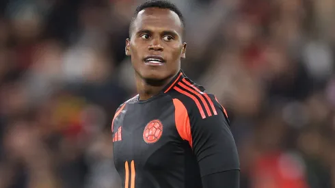 Jhon Arias em campo com a Colômbia. Foto: Warren Little/Getty Images