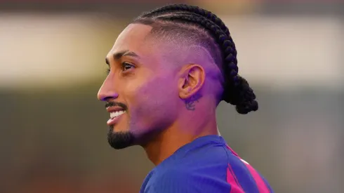 Raphinha, atacante do Barcelona. (Foto: Alex Caparros/Getty Images)