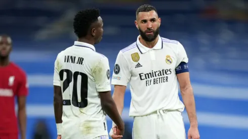 Benzema relembrou chegada de Vini Jr ao Real Madrid. Angel Martinez/Getty Images.