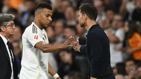 Xabi Alonso se preocupa com dependência de Mbappé no Real Madrid<br />
. (Foto: Denis Doyle/Getty Images)