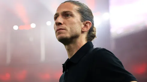 Filipe Luís durante um jogo do Flamengo. Foto: Buda Mendes/Getty Images