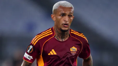 Wesley marca gol da vitória da Roma contra o Como FC – (Photo by Paolo Bruno/Getty Images)