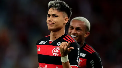 Luiz Araújo em campo com o Flamengo. Foto: Buda Mendes/Getty Images