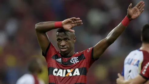 Vinicius Júnior quando ainda defendia o Flamengo (Alexandre Loureiro/Getty Images)