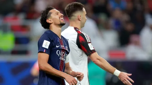 O zagueiro Marquinhos, do PSG, lamenta gol perdido (Getty Images)