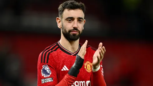 Bruno Fernandes jogando pelo Manchester United. Foto: Gareth Copley/Getty Images