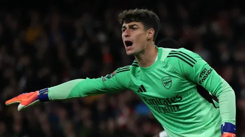 Panathinaikos demonstra interesse em Kepa, goleiro do Arsenal. (Foto de Eddie Keogh/Getty Images)