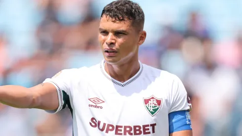 Thiago Silva em campo pelo Fluminense. Foto: Michael Reaves/Getty Images