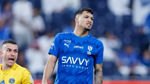 Marcos Leonardo em jogo do Al-Hilal (Photo by Abdullah Ahmed/Getty Images)