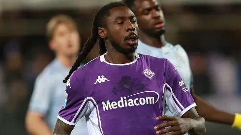 Moise Kean em ação pela Fiorentina. (Photo by Gabriele Maltinti/Getty Images)