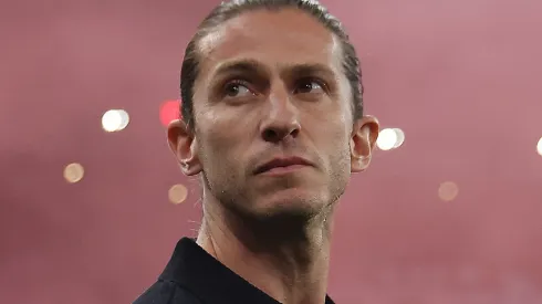 Filipe Luís durante uma partida pelo Flamengo. Foto: Wagner Meier/Getty Images
