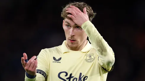 LONDON, ENGLAND – DECEMBER 13: James Garner of Everton during the Premier League match between Chelsea and Everton at Stamford Bridge on December 13, 2025 in London, England. (Photo by Justin Setterfield/Getty Images)