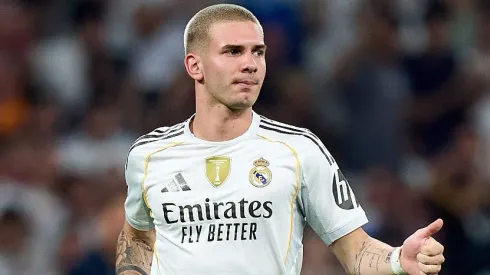 Franco Mastantuono foi colocado como possível saída do Real Madrid (Foto: Angel Martinez/Getty Images)