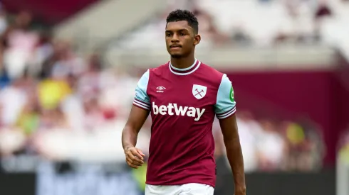 O atacante Luís Guilherme em jogo do West Ham (Angel Martinez/Getty Images)