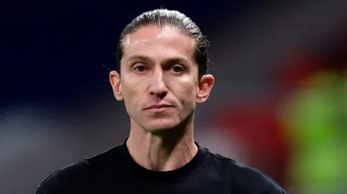 Torcida do Atlético de Madrid faz campanha por Filipe Luís, do Flamengo. (Foto: Getty Images/Getty Images)