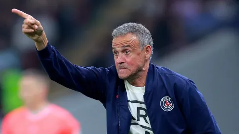 Luis Enrique durante partida do PSG. (Photo by Getty Images/Getty Images)