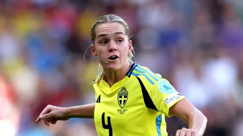 Hanna Lundkvist, nova contratação do Manchester United (Photo by Eddie Keogh/Getty Images)