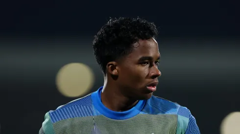 Endrick passará seis meses emprestado ao Lyon (Photo by Florencia Tan Jun/Getty Images)