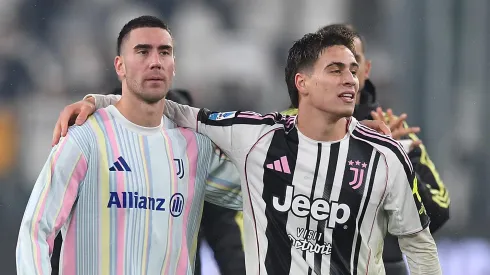 Vlahovic e Kenan Yildiz. (Photo by Valerio Pennicino/Getty Images)