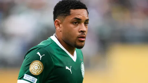Vitor Roque em campo pelo Palmeiras. Foto: David Ramos/Getty Images