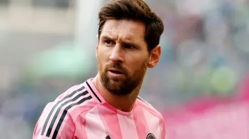 Messi em campo pelo Inter Miami. Foto: Alika Jenner/Getty Images