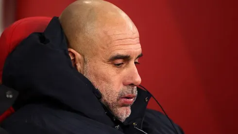 Guardiola foi questionado sobre seu futuro no Manchester City nesta sexta (02). (Foto: George Wood/Getty Images)