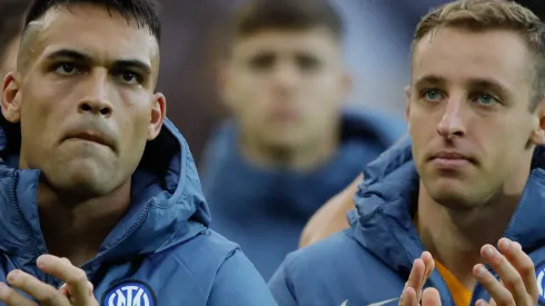 Lautaro Martínez e Davide Frattesi. (Photo by Timothy Rogers/Getty Images)