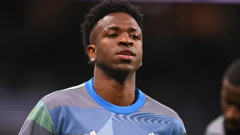 Vinicius Júnior em campo pelo Real Madrid. Foto: Denis Doyle/Getty Images