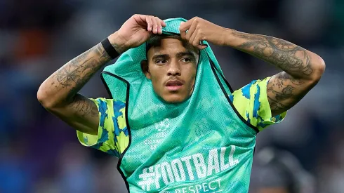 Alvo do Atlético de Madrid, Greenwood pelo Marseille. ((Photo by Angel Martinez/Getty Images)