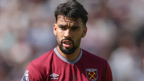 Lucas Paquetá em campo pelo West Ham United. Foto: Richard Pelham/Getty Images