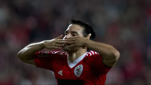 Javier Saviola com a camisola do Benfica. Foto: Imago