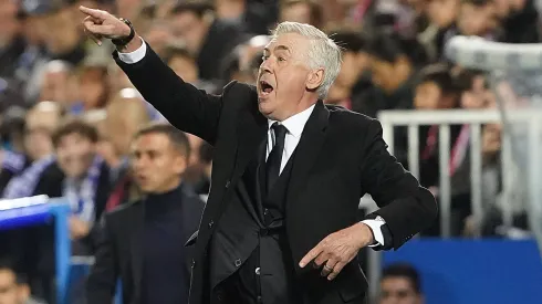 Carlo Ancelotti a dar indicações durante o Leganés x Real Madrid. Foto: Imago