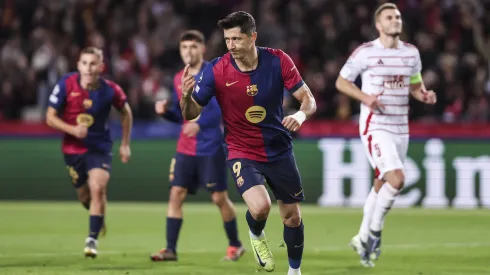 Robert Lewandowski bisou ante o Brest. Foto: Imago