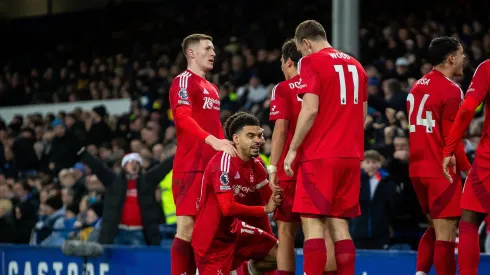 Nottingham Forest festeja vitória contra o Everton. Foto: Imago