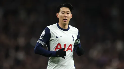 Heung-Min Son a atuar pelo Tottenham. Foto: Alex Pantling/Getty Images