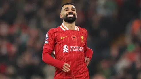 Mo Salah a atuar pelo Liverpool. Foto: Carl Recine/Getty Images