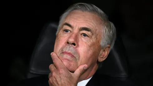 Carlo Ancelotti no banco do Real Madrid. Foto: Getty