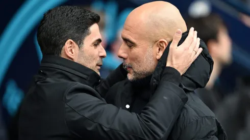 Arsenal de Arteta vai defrontar o Manchester City de Guardiola. Foto: Getty Images.