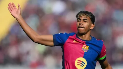 Lamine Yamal em ação pelo Barcelona. Foto: Getty Images
