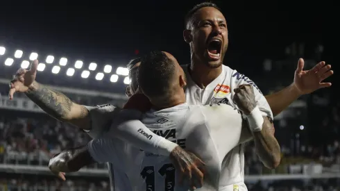 Neymar na vitória do Santos. Foto: Getty Images