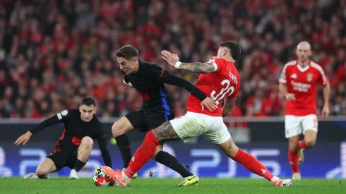 Benfica x Barcelona na Champions League. Foto: Carlos Rodrigues/Getty Images.