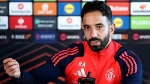 Ruben Amorim avalia duelto entre Manchester United e Real Sociedad. Foto: Alex Livesey/Getty Images.