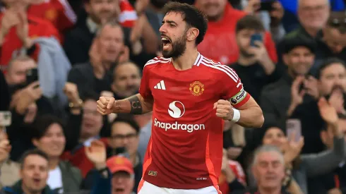 Bruno Fernandes é o capitão do Manchester United. Foto: Getty