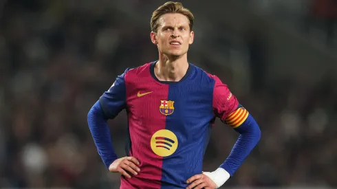 Frenkie de Jong, médio do Barcelona. Foto: Alex Caparros/Getty Images.