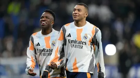 Vinicius Jr e Kylian Mbappé no Real Madrid. Foto: Getty Images