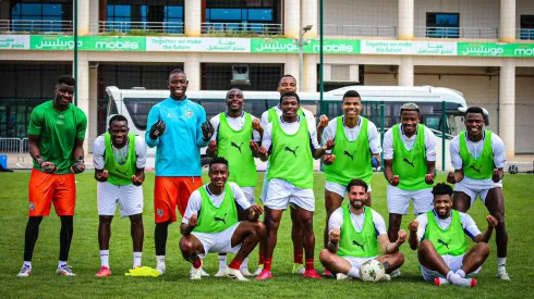 Seleção de Moçambique no treino. Foto: FMF