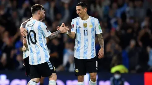 Lionel Messi e Ángel Di María em ação pela Seleção Argentina. Foto: Getty Images