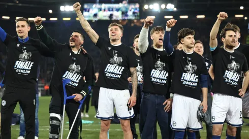 Arminia Bielefeld na final da Taça da Alemanha. Foto: Getty Images
