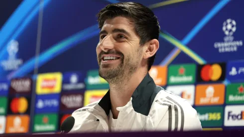 Thibaut Courtois fez a antevisão do Arsenal x Real Madrid, em conferência de imprensa. Foto: Getty